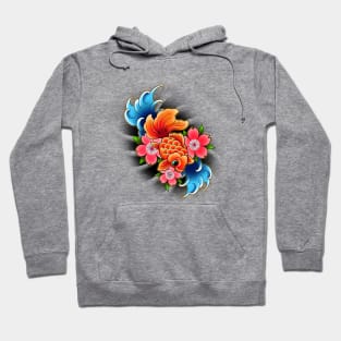 Neo trad Japanese goldfish Hoodie